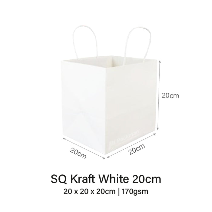 White Square Paper Bag