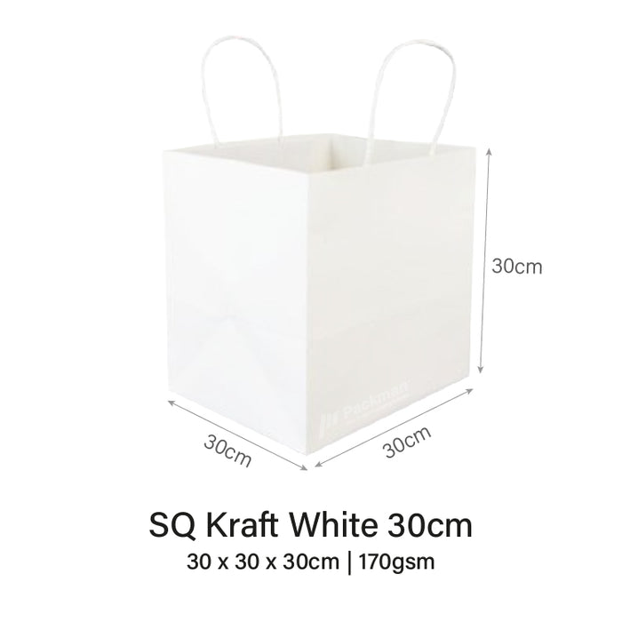 White Square Paper Bag