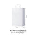 White XL Portrait Paper Bag