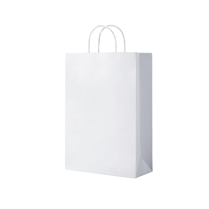 White XL Portrait Paper Bag 