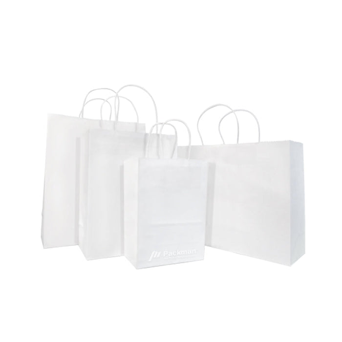 White XL Portrait Paper Bag