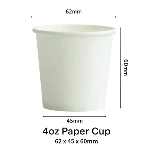 White paper cup