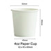 White paper cup
