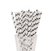 White with Black Dots Paper Straw 