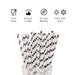 White with Black Dots Paper Straw
