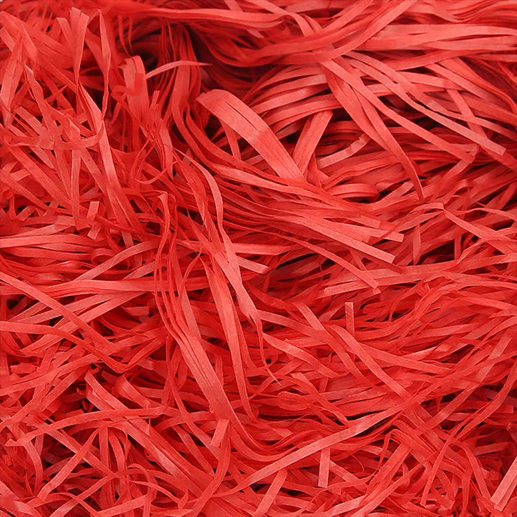 Red Raffia Shredded Paper (100g)
