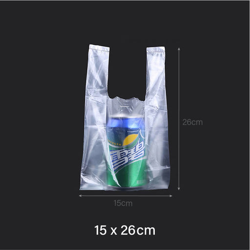 clear plastic bag for business 15x26cm