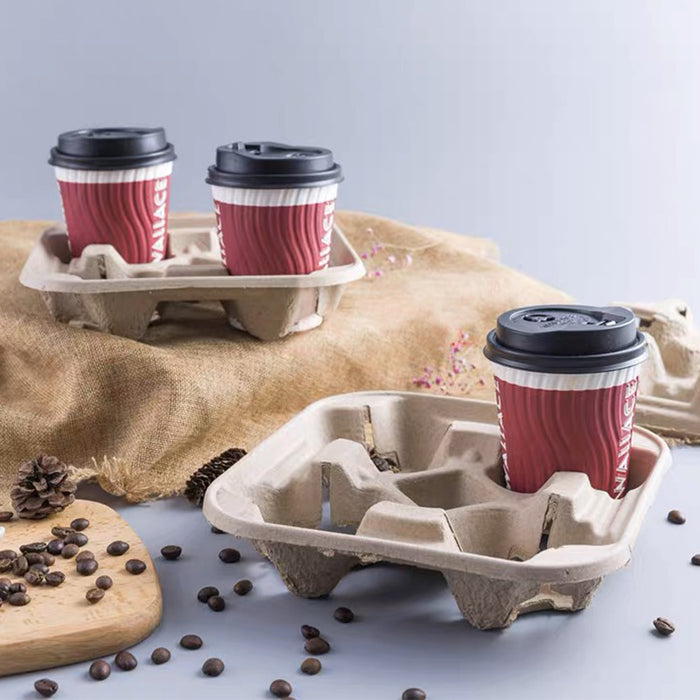 Pulp Fiber Cup Holder (400pcs)