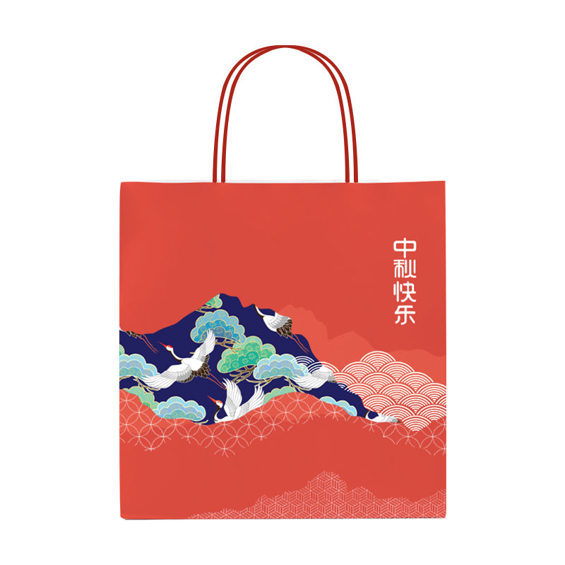Red Mid Autumn Festival Paper Bag (100pcs)