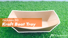 Kraft boat tray