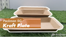 Kraft plate tray 