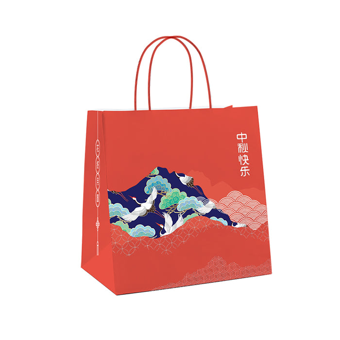 Red Mid Autumn Festival Paper Bag (100pcs)