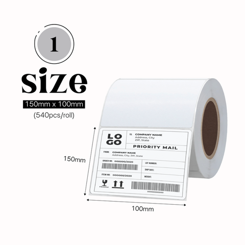 10X15CM Thermal Printer Label (540PCS)