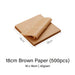 Brown Square Burger Paper