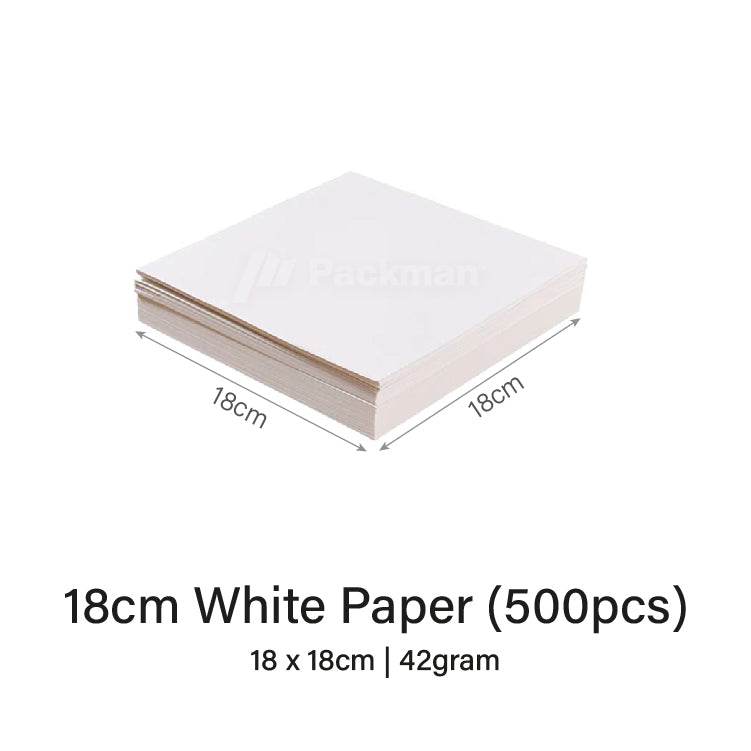 18cm White Square Burger Paper