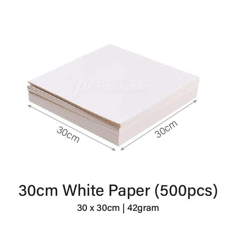 30cm White Square Burger Paper