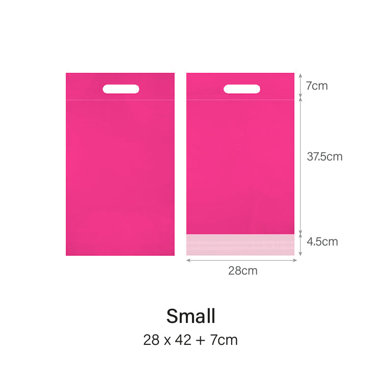 Pink Poly Mailer with Handle (100pcs)