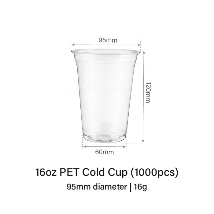 16oz PET Cold Cup (1000pcs)