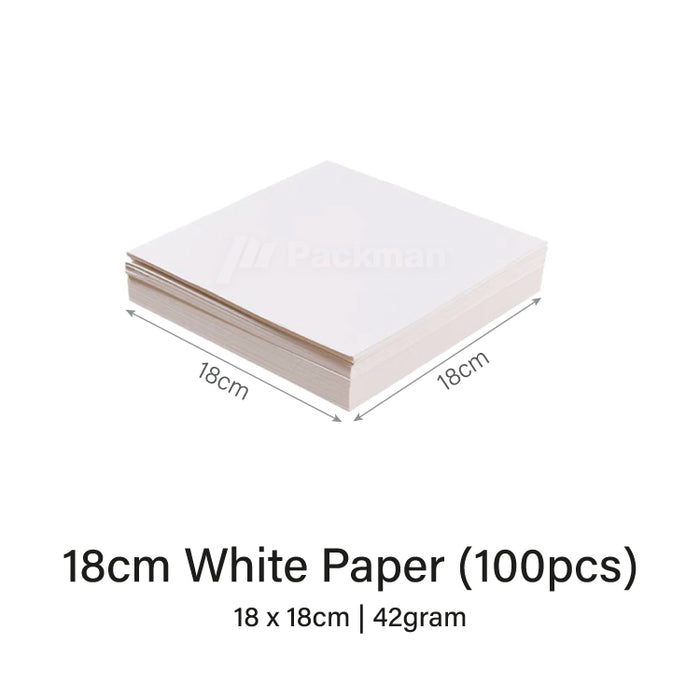 White Square Burger Paper