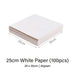 White Square Burger Paper