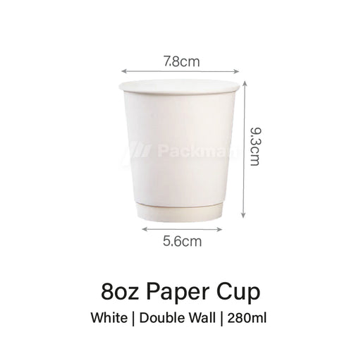 White paper cup