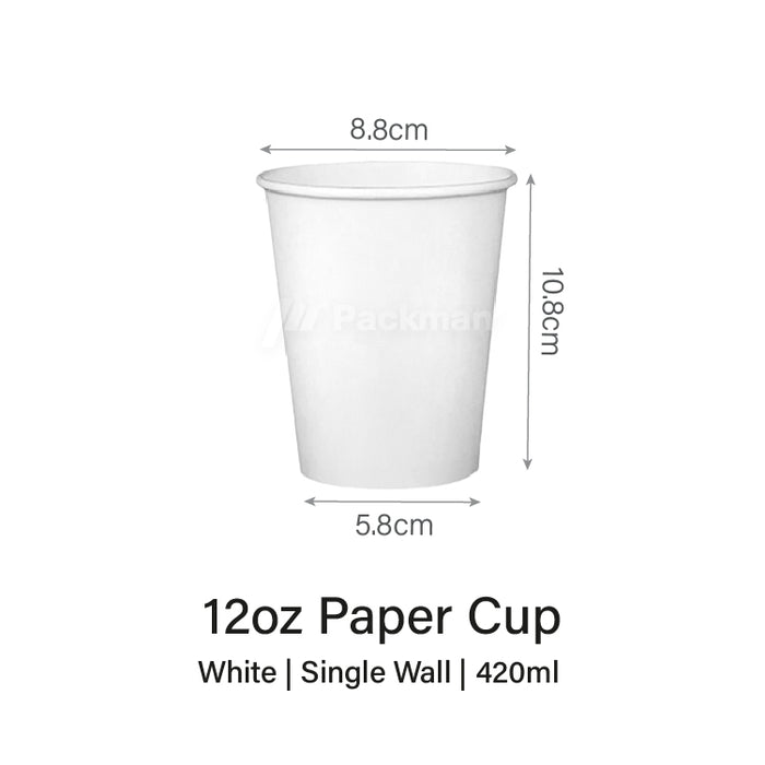 White paper cup